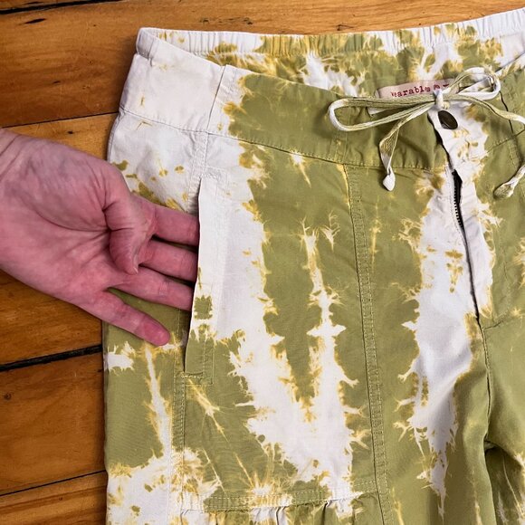 Wearables Boho Festival Tie-dyed Tiered Wide Leg Pants, Size Medium - Picture 3 of 11